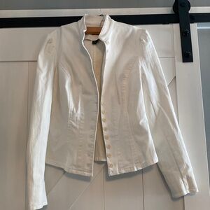 Ralph Lauren white bottom denim jacket M